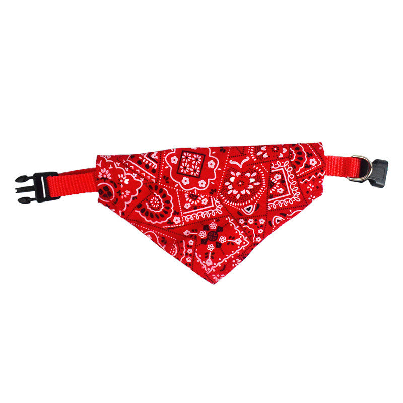Babador Bandana Triangular Estampado Ajustável para Pets