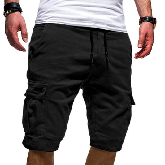 Bermuda Cargo Masculina Casual Jogger Esportiva Estilo Militar, para Treino e Academia, Roupa de Verão