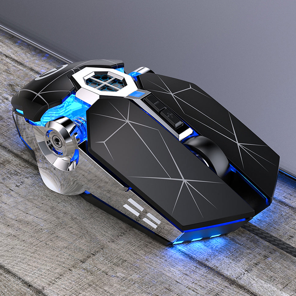 Mouse Gamer com Fio Silencioso