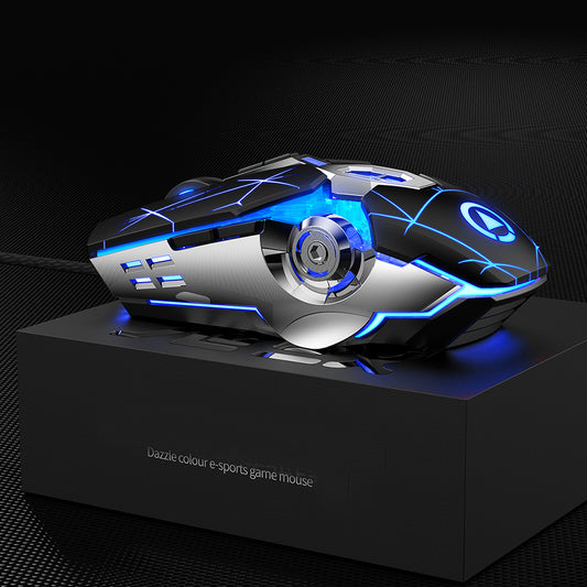 Mouse Gamer com Fio Silencioso