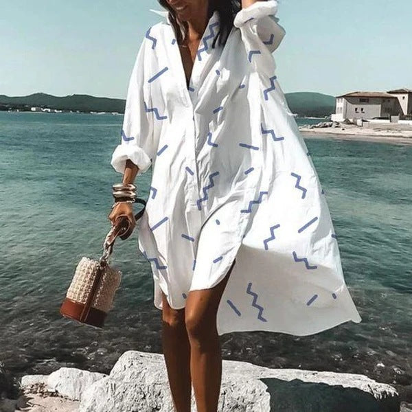 Vestido Camisa Moderno Feminino