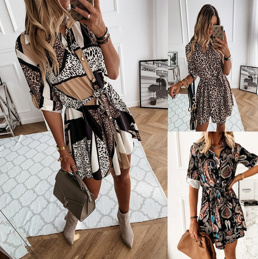 Vestido Casual da Moda Feminino