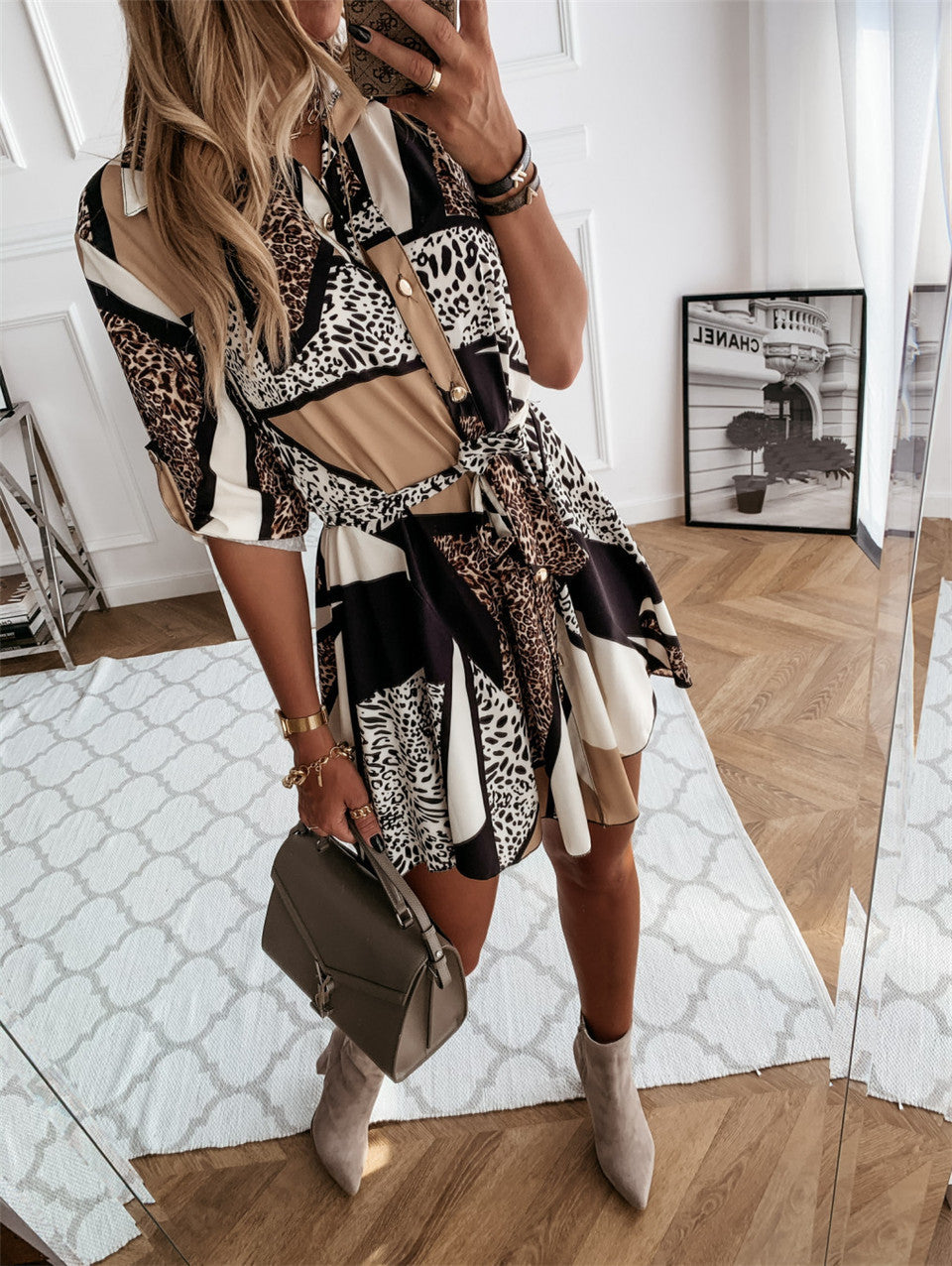Vestido Casual da Moda Feminino