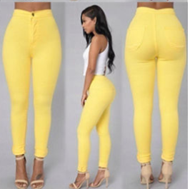 Legging Fina com Cintura Elástica e Estampa de Doce Estilo Lápis