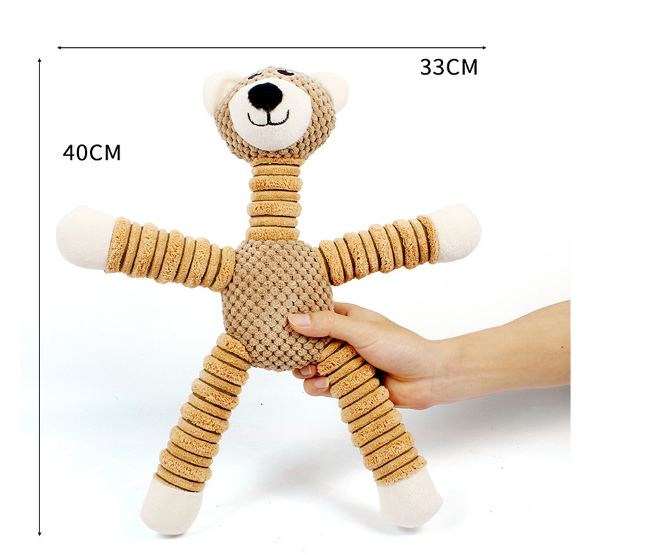 Brinquedo Sólido com Som e Resistente a Mordidas para Cães Pequenos e Médios
