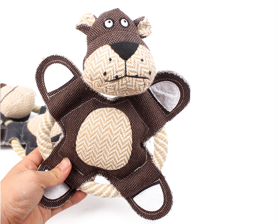 Brinquedo Sólido com Som e Resistente a Mordidas para Cães Pequenos e Médios