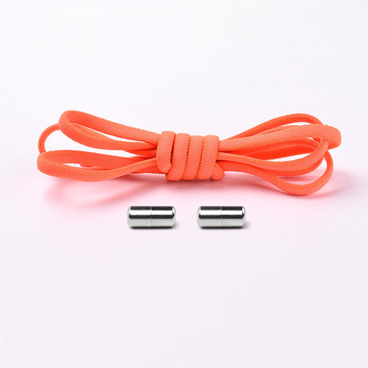 Cadarço Elástico sem Amarrar com Trava de Metal, Semicircular, para Crianças e Adultos, Tênis Prático
