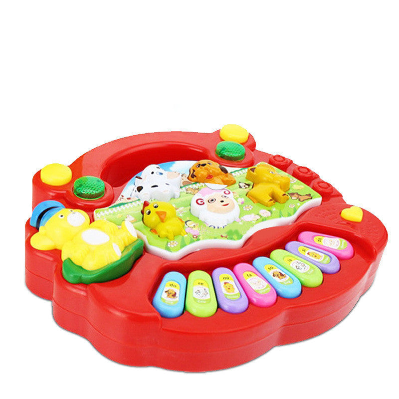 Brinquedo Educativo Teclado Musical com Animais da Fazenda para Bebês