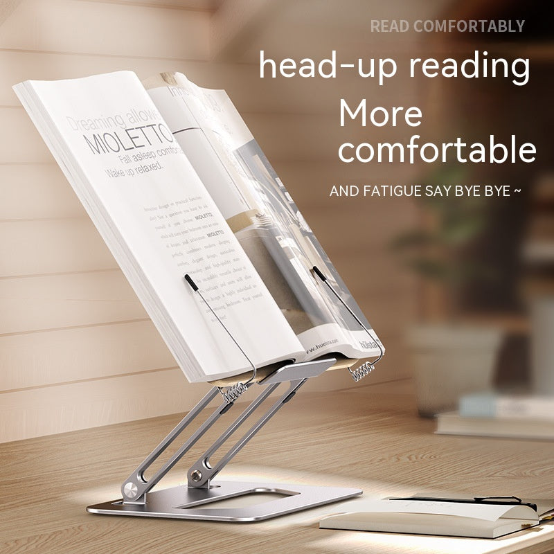 Suporte de Leitura de Madeira e Suporte Dobrável para Notebook