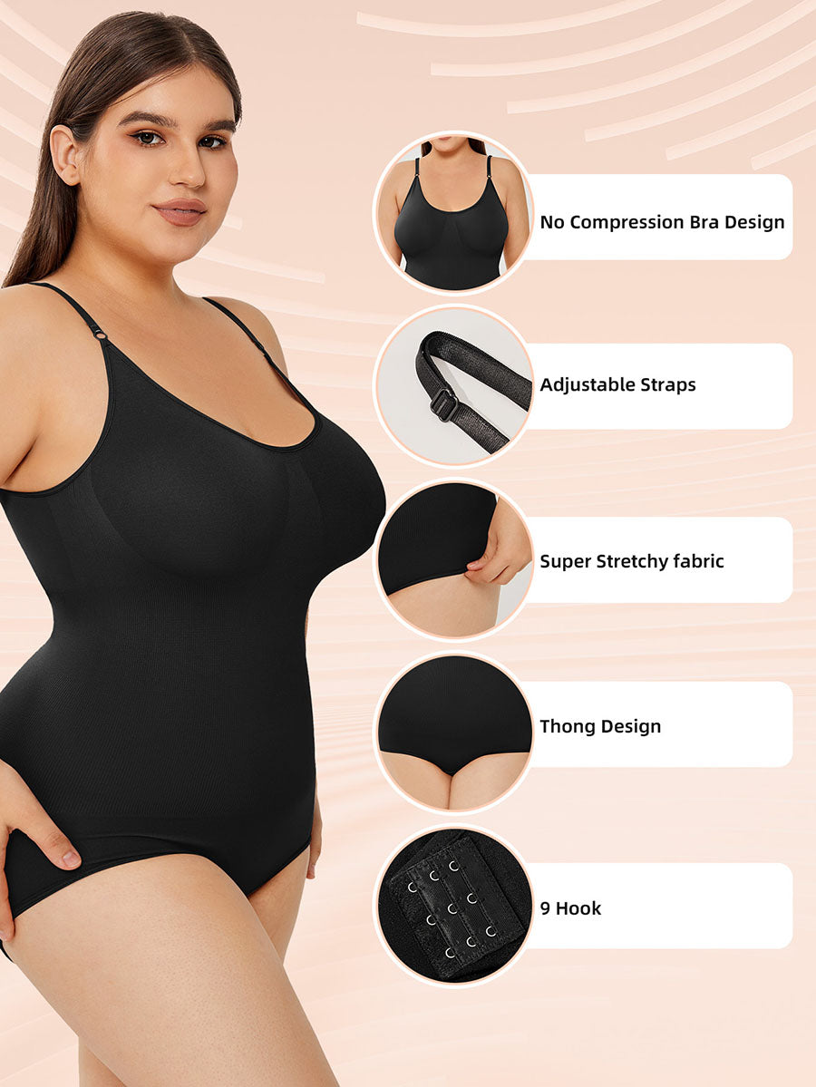 Body Modelador com Controle de Abdômen e Busto Completo Feminino