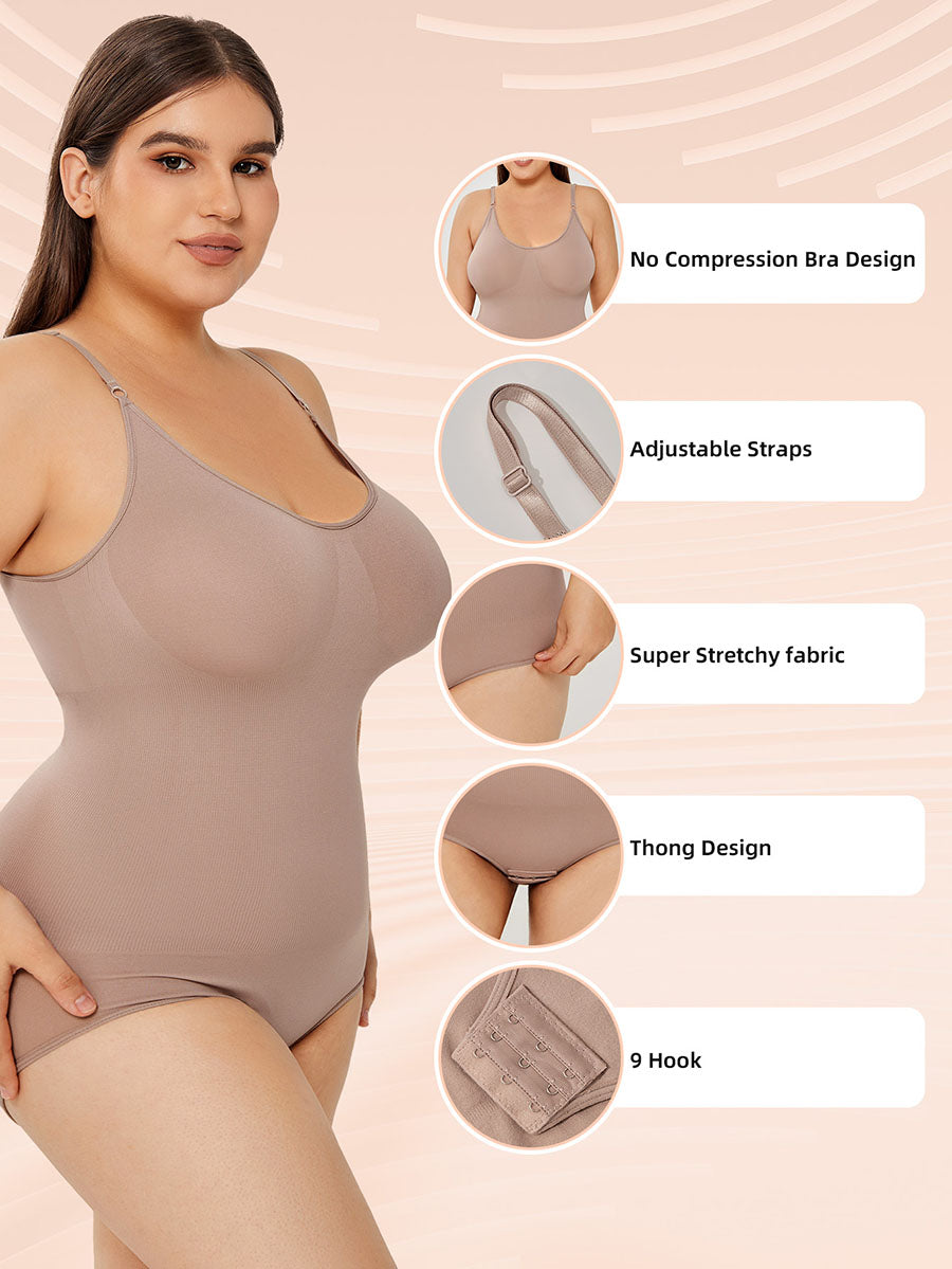 Body Modelador com Controle de Abdômen e Busto Completo Feminino