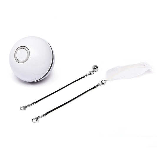 Bolinha Rolante com LED e Laser para Gatos