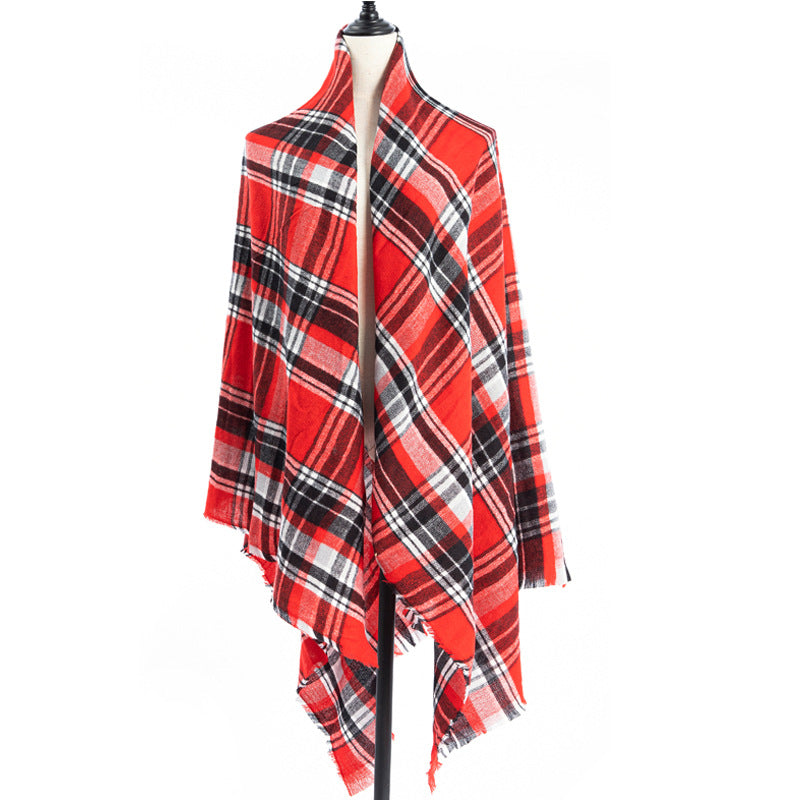 Cachecol Xale Estilo Cashmere Dupla Face Plus Size Feminino