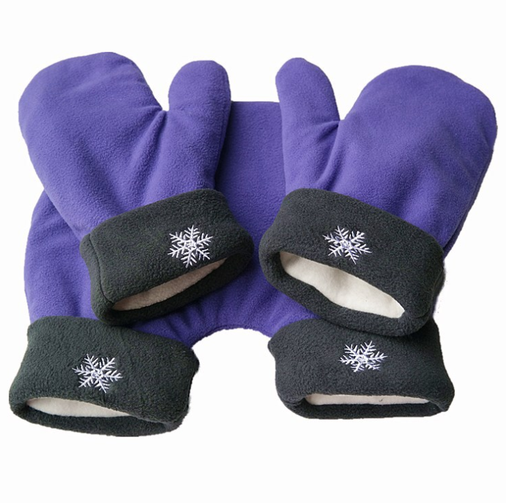 Luvas de Casal de Fleece Polar Quentinhas - Presente de Natal
