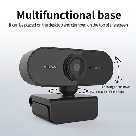 Câmera com Microfone Rotativa 1080P