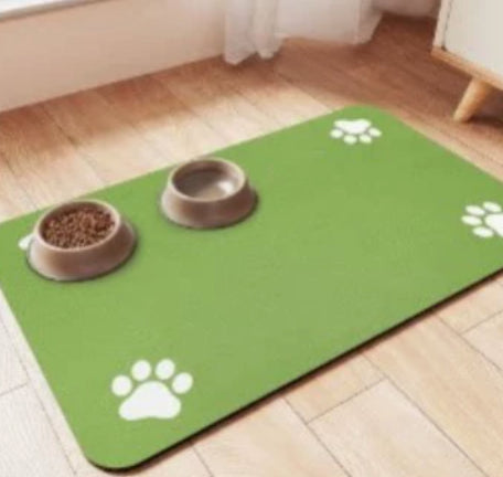 Tapete de Terra Diatomácea Absorvente de Secagem Rápida para Tigelas de Pets
