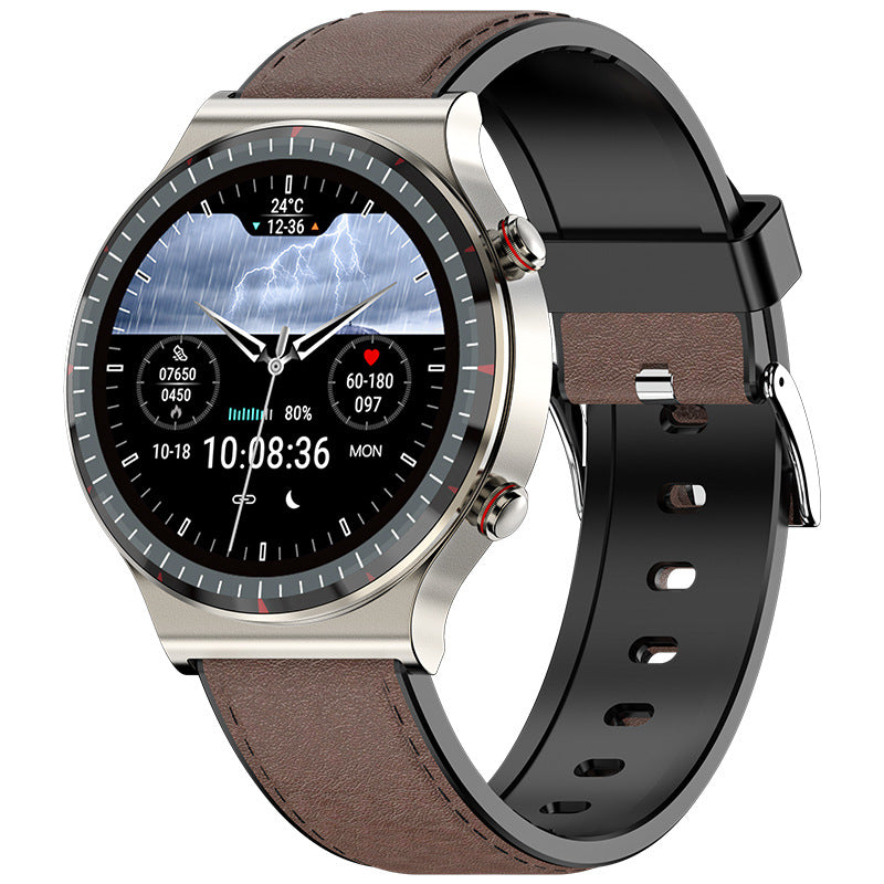 Smartwatch com Monitoramento de ECG, Frequência Cardíaca, Pressão Arterial, Oxigênio no Sangue, Temperatura Corporal e HRV