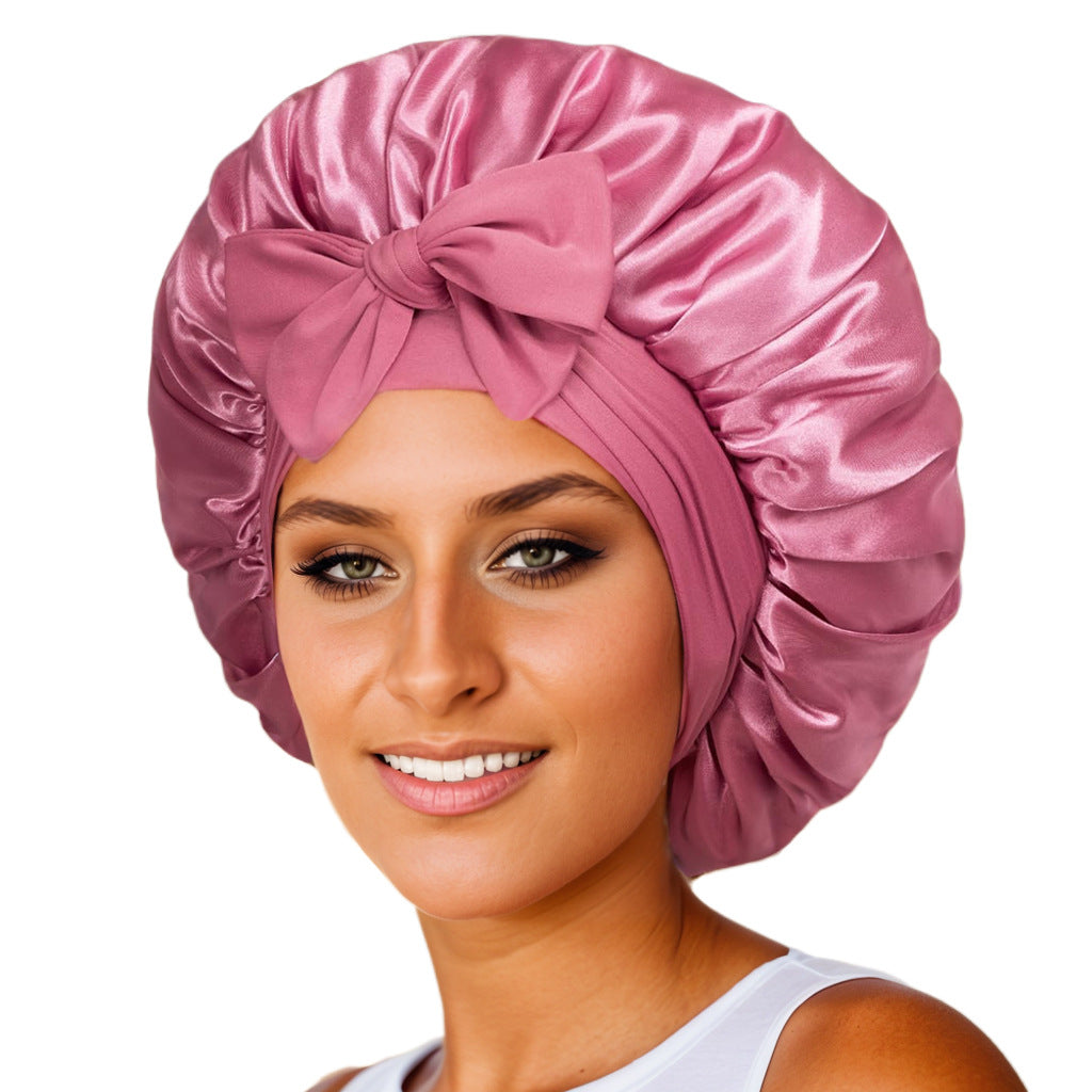 Gorro Redondo com Fita de Cetim e Laço