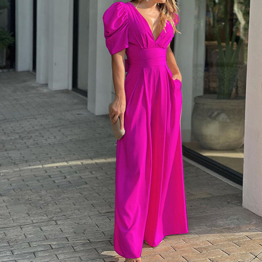 Macacão Pantalona Elegante Plus Size