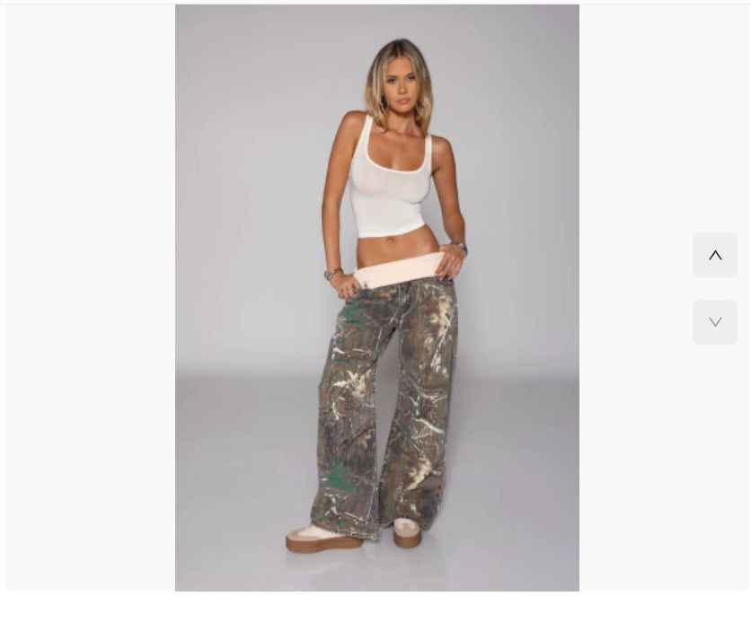 Calça Jeans Reta Solta com Bolsos Casual Estilo Street Feminina