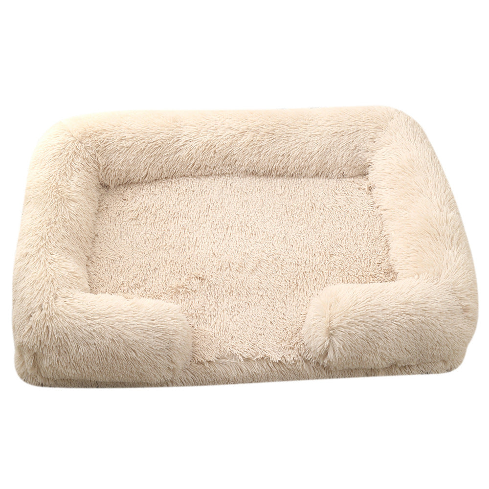 Caminha Redonda de Pelúcia para Cães - Inverno