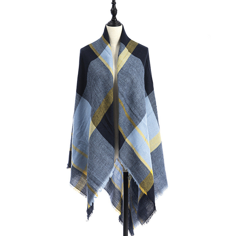 Cachecol Xale Estilo Cashmere Dupla Face Plus Size Feminino