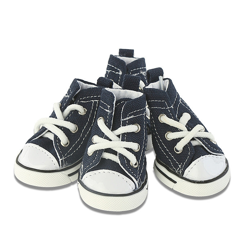 Sapatos de Lona Jeans Respiráveis e Confortáveis para Pets