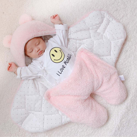Saco de Dormir Envelope para Recém-nascido, Manta Envelopada de Inverno