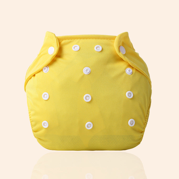 Fralda de Pano Ajustável e Lavável Impermeável, Estilo Calça para Bebê