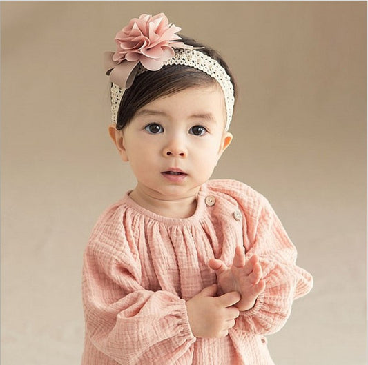 Faixa de Cabelo de Renda para Bebê