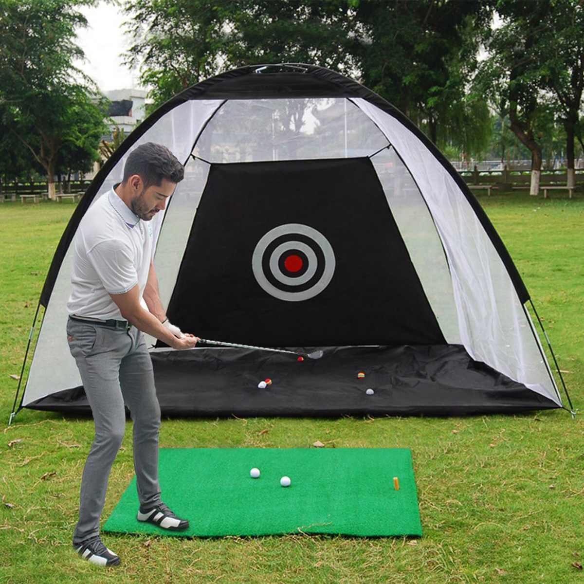Rede de Treino de Golfe Portátil