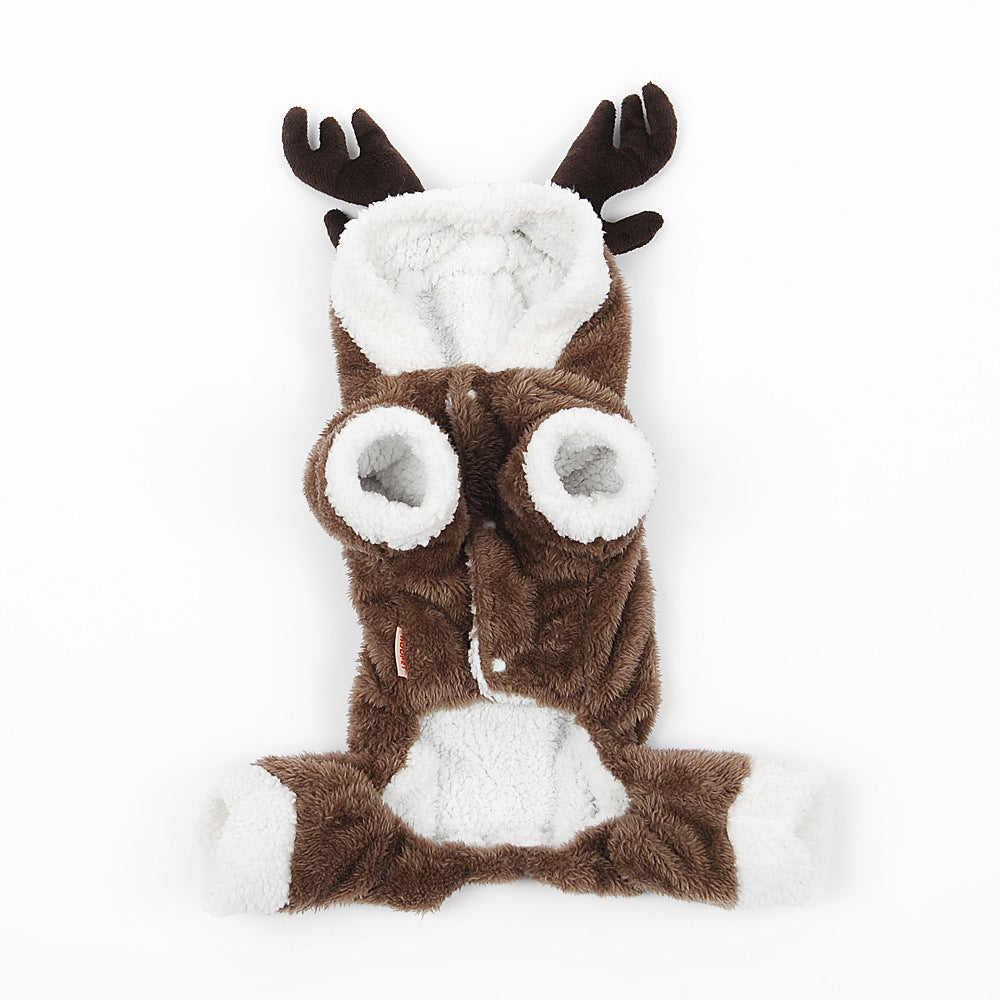 Roupa de Natal Alce para Cães