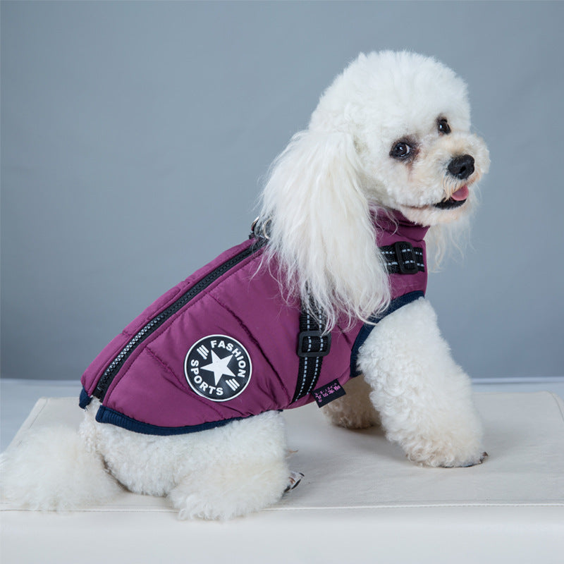 Casaco com Capuz Quentinho para Cães Pequenos - Inverno