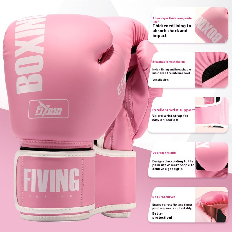 Luvas de Boxe Profissionais Femininas para Treino e Luta