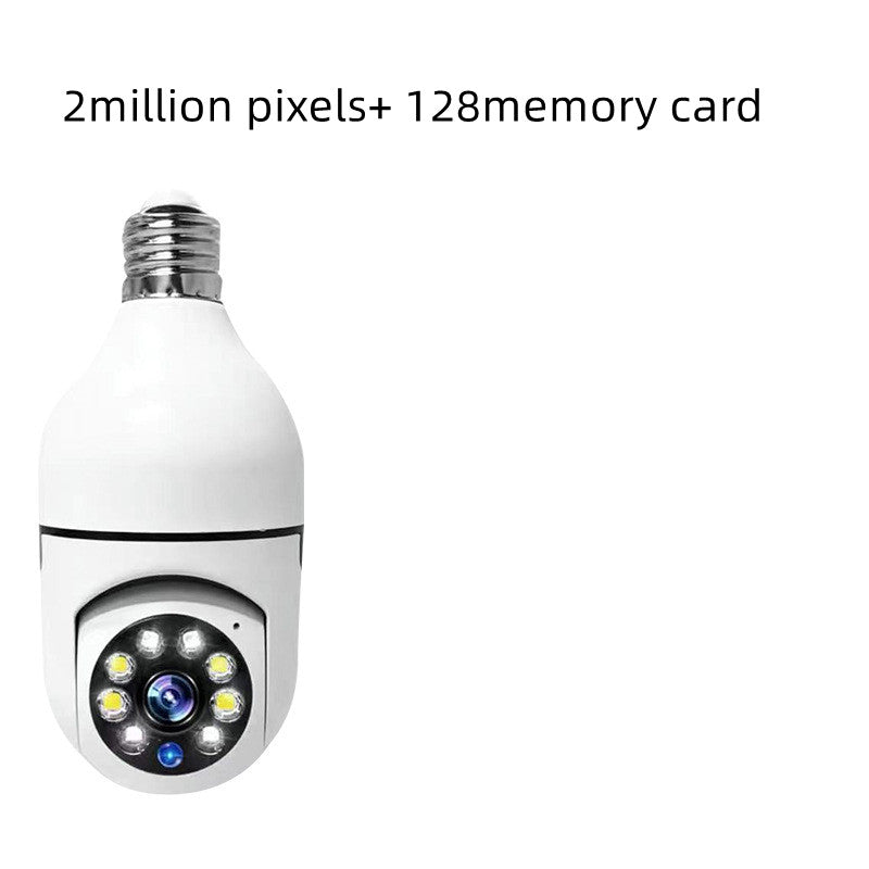 Câmera WiFi 1080P em Lâmpada E27 com Zoom 4X, Monitoramento de Alarme Doméstico 5G