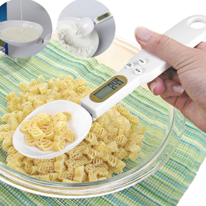 Balança Digital de Cozinha com Colher Medidora LCD
