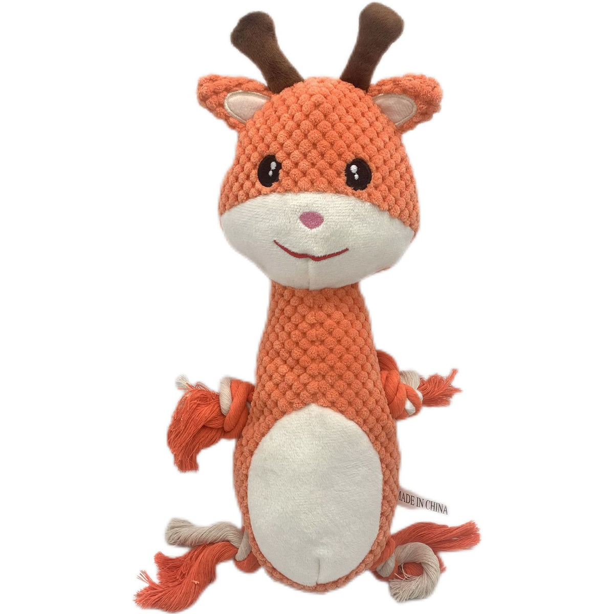 Brinquedo de Pelúcia de Veludo Cotelê com Som para Cães - Resistente a Mordidas
