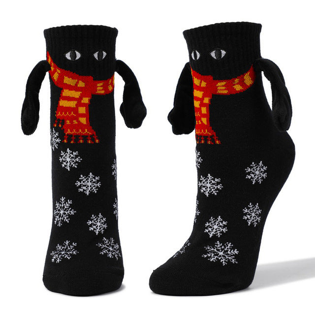 Meias-luvas Fofas para Casal - Natal