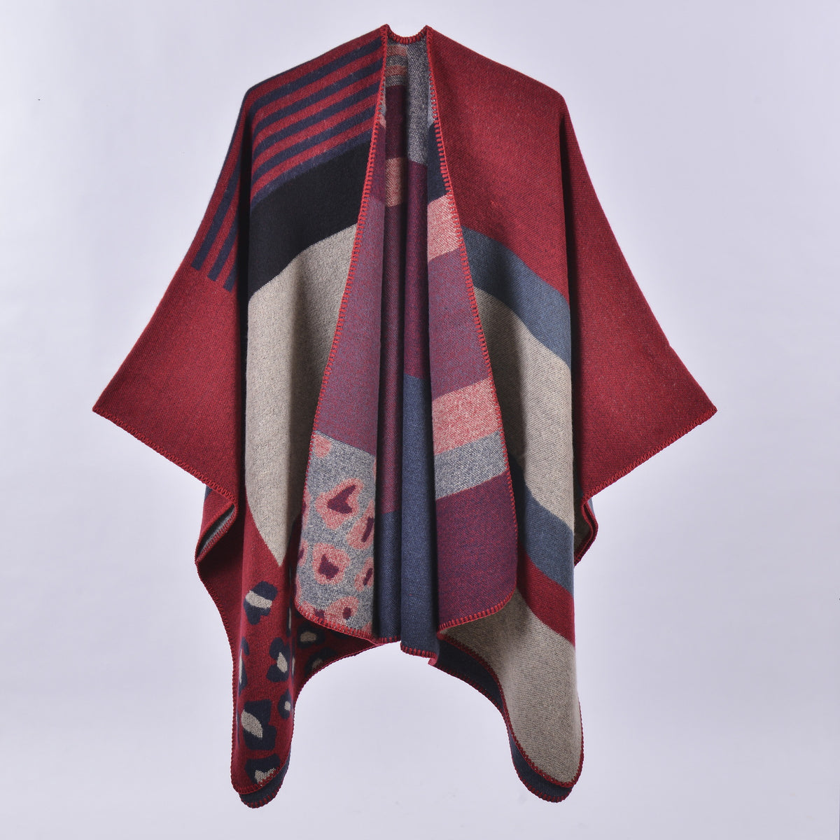 Cachecol Xadrez Versátil Feminino para Outono e Inverno