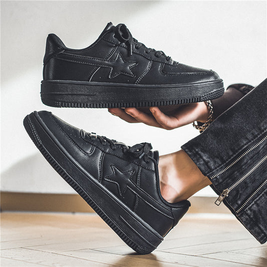 Tênis Branco Masculino Casual Solado Grosso