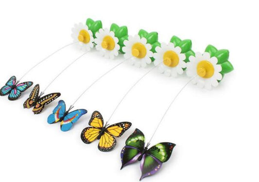 Brinquedo Giratório Elétrico em Formato de Flor para Pets