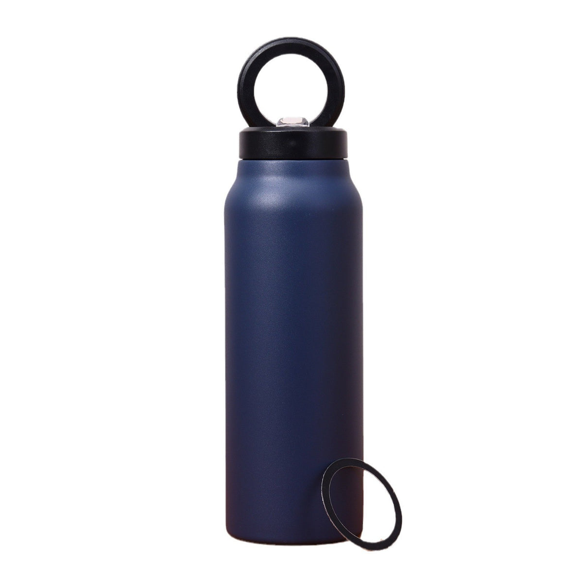 Garrafa Térmica a Vácuo de Aço Inox 304 com Canudo, Magnética e Isolada, para Esportes ao Ar Livre, com Suporte Magnético para Celular
