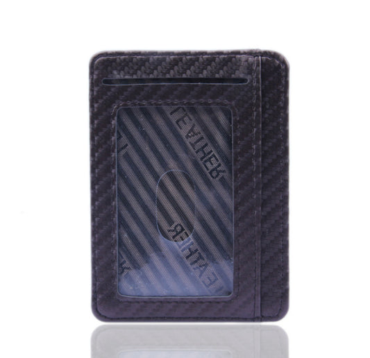 Carteira Slim Masculina em Couro Sintético com RFID