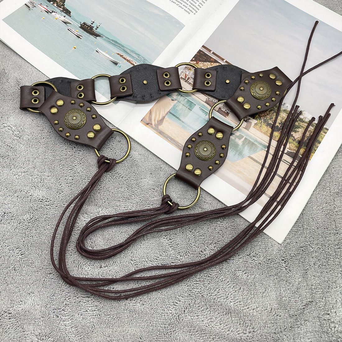 Cinto de Amarrar Vintage com Argola