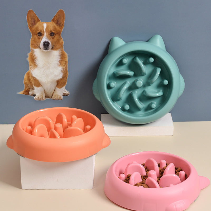 Tigela de Alimentação Lenta Anti-engasgo para Cães e Gatos