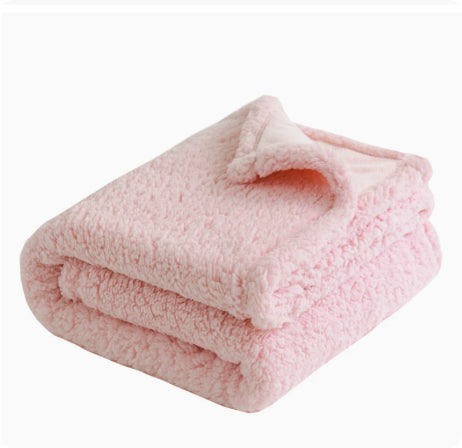 Manta Grossa de Flanela e Sherpa para Casinha de Cães