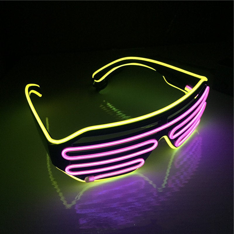 Óculos Decorativos LED Bicolor Luminosos
