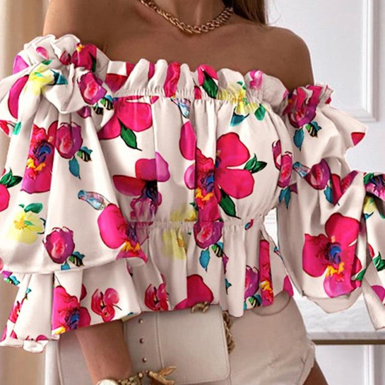 Blusa Sexy de Manga Longa Feminina