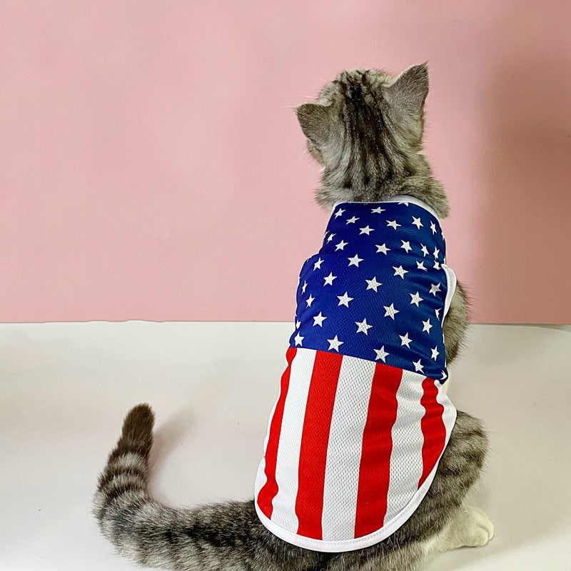 Regata Leve e Respirável para Pets - Tema Independência