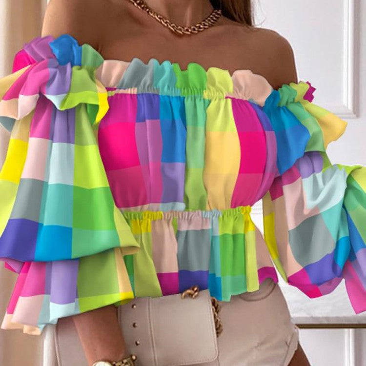 Blusa Sexy de Manga Longa Feminina